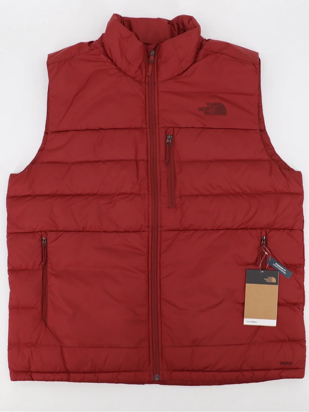 The North Face Men’s Aconcagua 2 Small Down Vest Brick House Red New Authentic